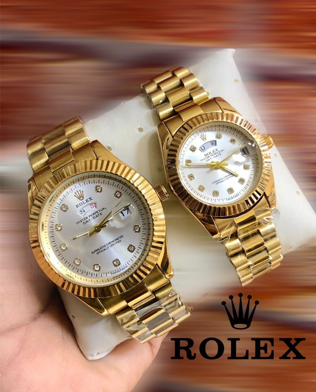 Rolex Watch Duo Set with Box