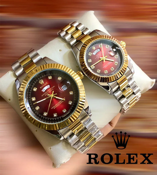 Rolex Watch  Duo Set with Box