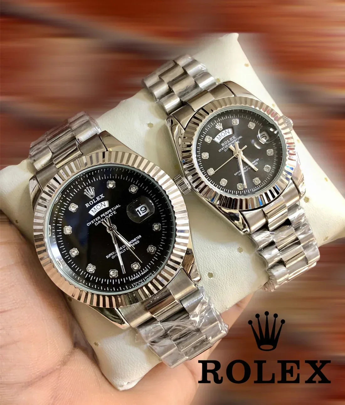 Rolex Watch  Duo Set with Box
