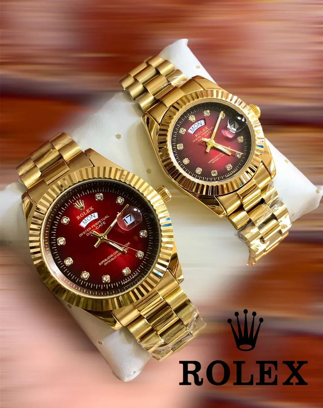 Rolex Watch  Duo Set with Box