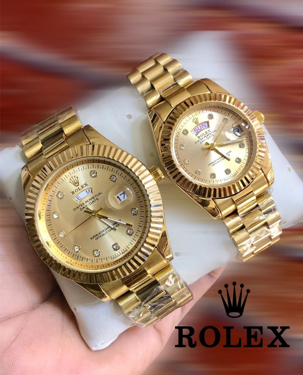 Rolex Watch  Duo Set with Box